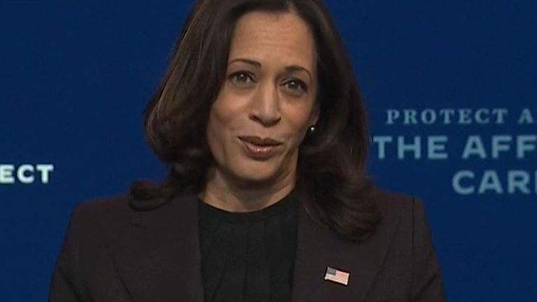 Kamala Harris says the Democrats won the US election