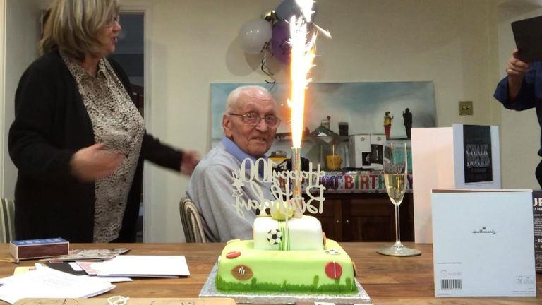‘It’s restored my faith in human nature’

Harry was expecting a quiet celebration for his 100th birthday because of lockdown. Instead, he received 160 cards from strangers. 