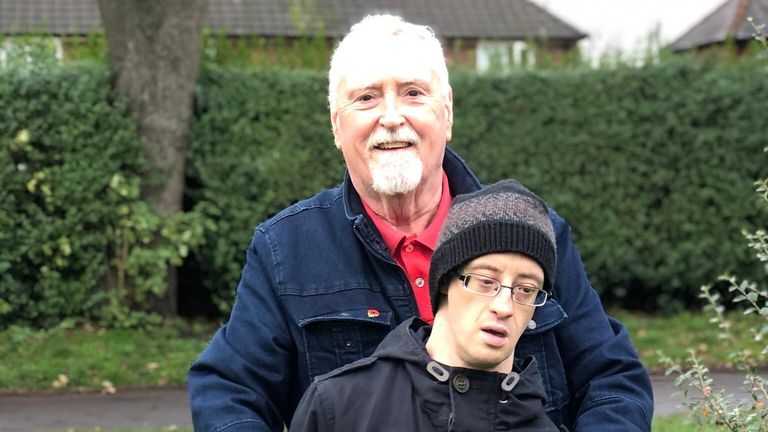 Martin O'Neill with his father, Jimmy