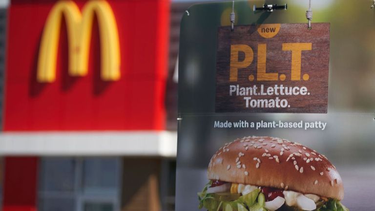 McDonald&#39;s trialled the P.L.T. burger in September 2019 across some Canadian stores