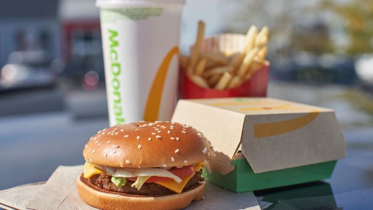 LA-based company Beyond Meat say they teamed up with McDonald&#39;s to co-create the new line&#39;s vegan patty