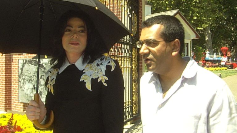 Michael Jackson and Martin Bashir. Pic: ITV/Shutterstock
