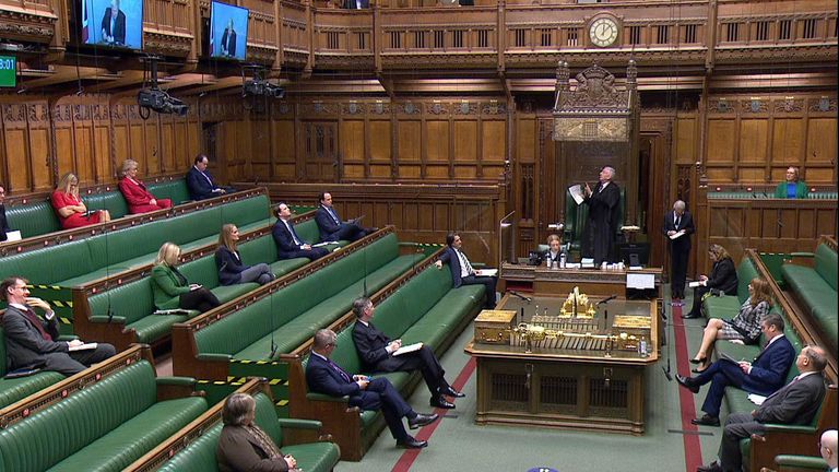Commons speaker Sir Lindsay Hoyle appeared to threaten to mute the prime minister for interrupting the Labour leader.