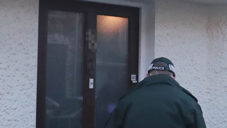 Police search a property in south Belfast