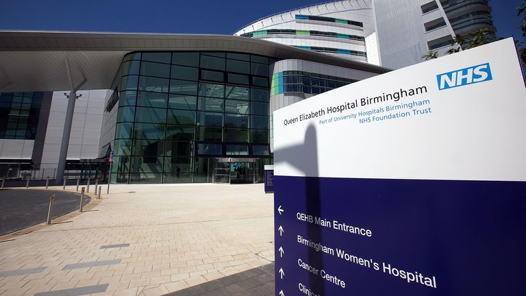 BIRMINGHAM, ENGLAND - JUNE 16: An exterior view of the new Queen Elizabeth super hospital on June 16, 2010 in Birmingham, England. Patients have begun to move into the new GBP 545 million facility today from Selly Oak and the old Queen Elizabeth Hospital