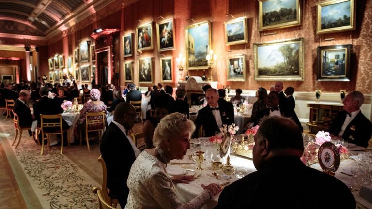 The room is often used for dinners and events