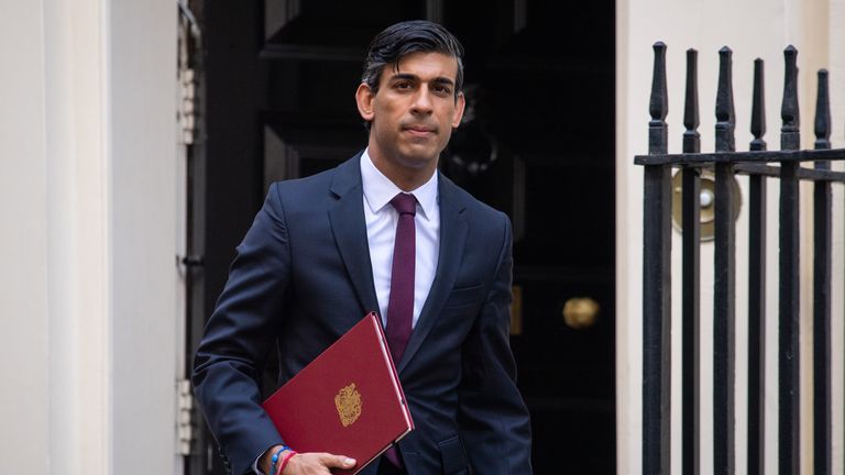 Chancellor of the Exchequer Rishi Sunak