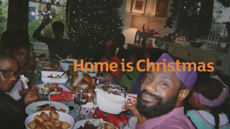 The Sainsburys advert showed a black family at Christmas