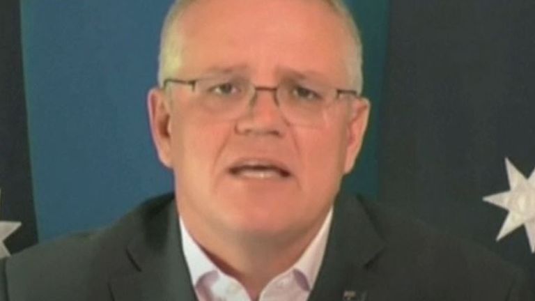 Scott Morrison responds to journalists&#39; questions about a report into killings of Afghan prisoners