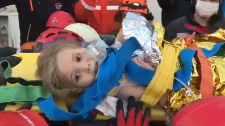 2-year-old found 91 hours after quake