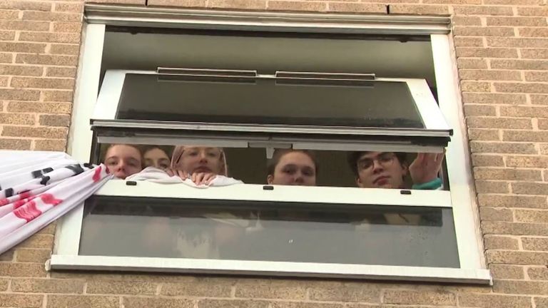 University of Manchester students have occupied the decommissioned Owens Park Tower in protest