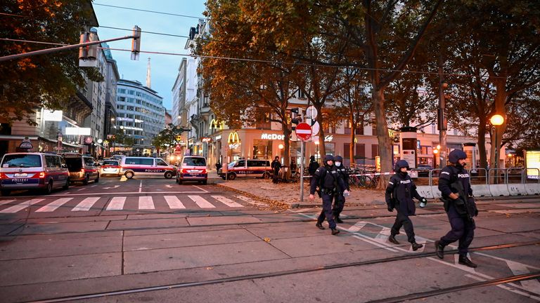 Three people were shot dead near a synagogue in Vienna