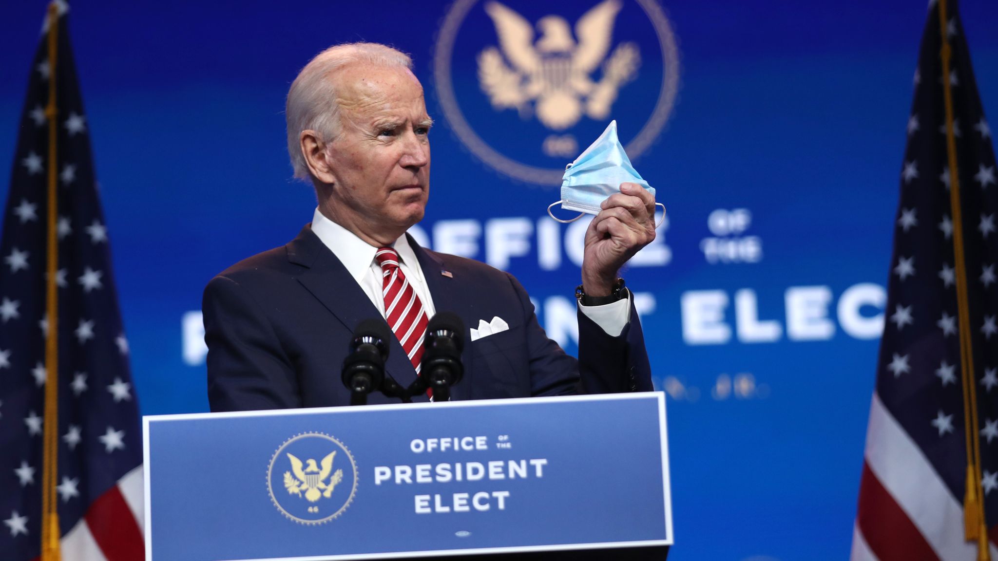 COVID-19: Joe Biden to ask all Americans to wear a mask for first 100 ...