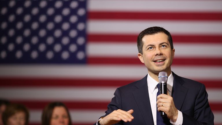 DECORAH, IOWA - JANUARY 30:  Democratic presidential candidate former South Bend, Indiana Mayor Pete Buttigieg speaks at a meet the candidate event at January 30, 2020 in Decorah, Iowa. Iowa holds the state's caucuses in four days on February 3. (Photo by Win McNamee/Getty Images)