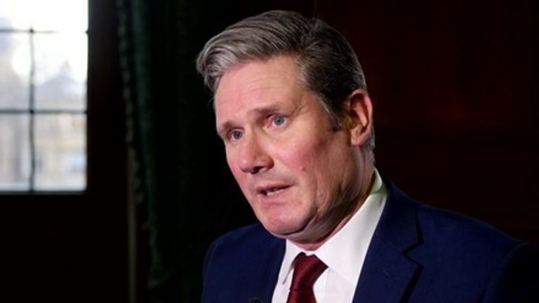 Labour leader Keir Starmer wants the government to assess the risk of relaxing COVID-19 restrictions over Christmas.