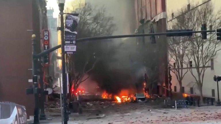 Nashville explosion blast site