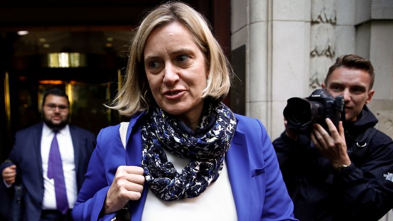 Britain&#39;s MP Amber Rudd is seen in Westminster, in London, Britain September 24, 2019. REUTERS/Henry Nicholls
