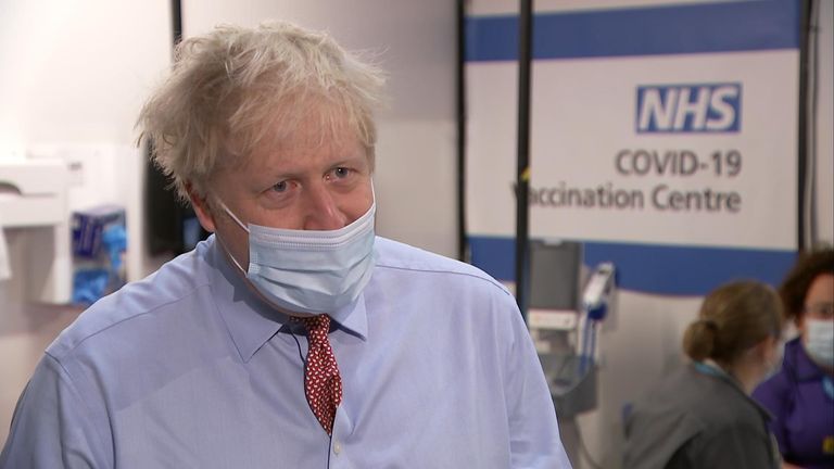 Prime Minister Boris Johnson said that while the start of vaccinations is welcomed, the public must not relax now.