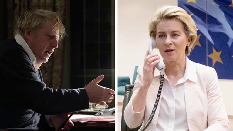 Boris Johnson and Ursula von der Leyen spoke in an hour-long phone call on Saturday