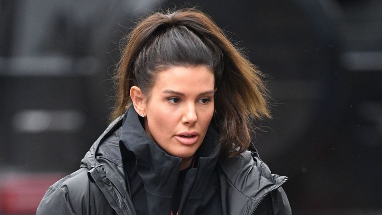 Rebekah Vardy arrives at the National Ice Centre in Nottingham for a Dancing On Ice 2021 training session whilst a High Court hearing in her high-profile libel battle against Coleen Rooney is taking place in London.