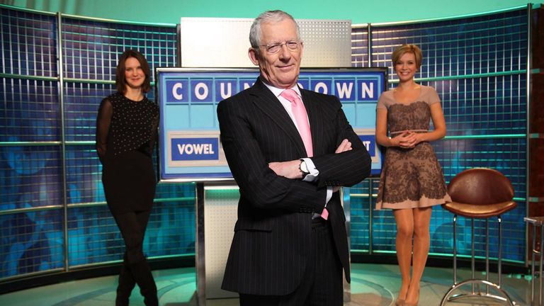 Countdown&#39;s Nick Hewer, pictured with Susie Dent and Rachel Riley in 2011, has announced he is leaving the show. Pics: Channel 4