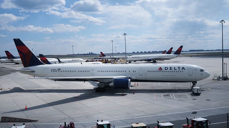 The plane was due to fly from Laguardia Airport to Atlanta but had to be vacated