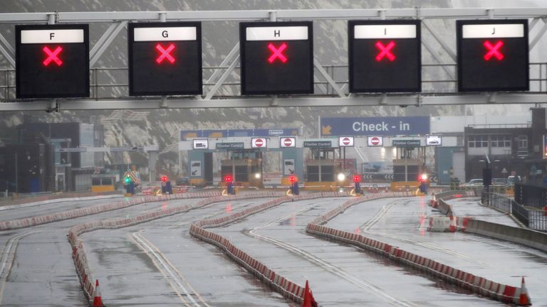 The French banned lorries from entering France from the UK