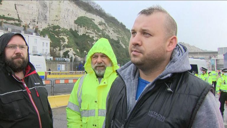 Hauliers waiting in Dover say they feel like they have been taken advantage of by President Macron playing “the politics game”.