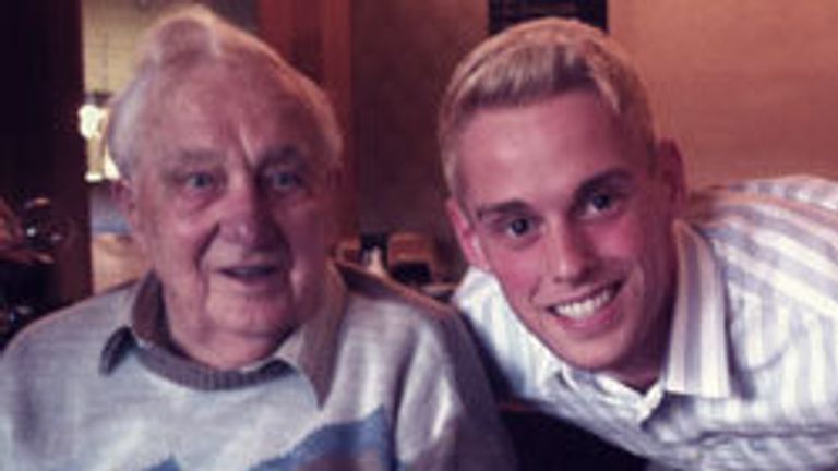 Ethan Spibey, founder of the Freedom to Donate campaign, with his grandfather Ken (left)