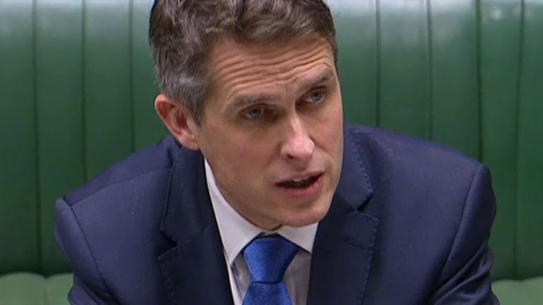 Gavin Williamson tells the Commons the latest plan for schools to return after Christmas