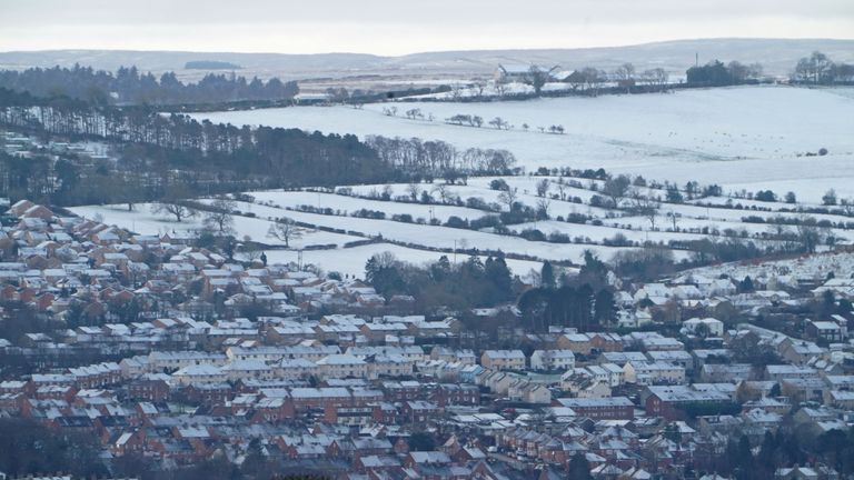 It snowed Friday morning in some parts of Northumberland