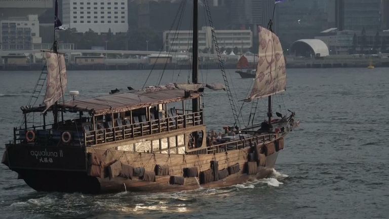 Hong Kong protesters - boat generic image