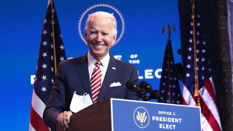 Joe Biden will become the 46th president of the United States in January