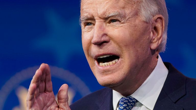 Joe Biden said the US government had been hacked on Donald Trump&#39;s watch