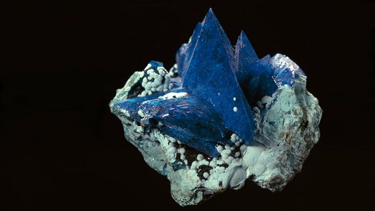 Rumsey's team discovered Kernowite was a new species of mineral - and not liroconite. Pic: Natural History Museum