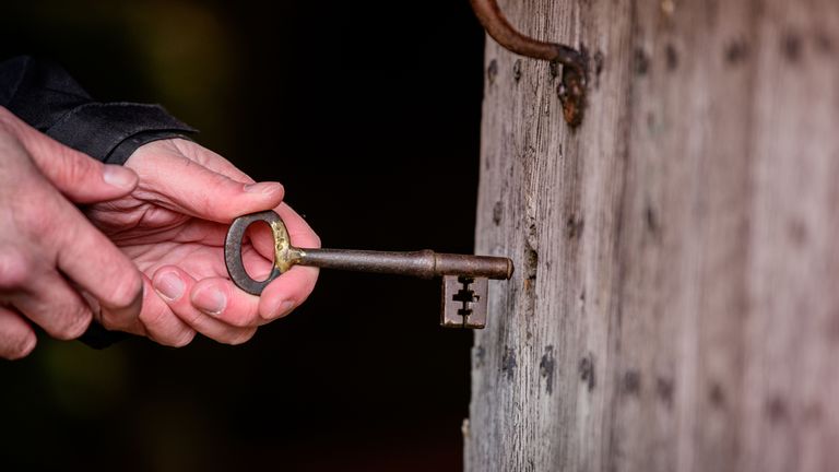 The key to St Leonard's tower still fits in the lock