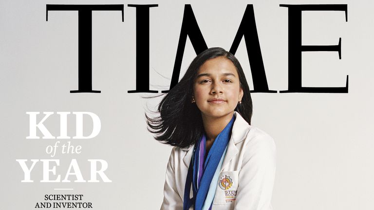 Kid Of The Year
Time undated handout photo as the magazine name 15-year-old scientist and inventor Gitanjali Rao as their first ever Kid Of The Year.

MIME type:
image/jpeg
Width:
2363
Height:
3150
Copyright holder:
PA PICTURE DESK