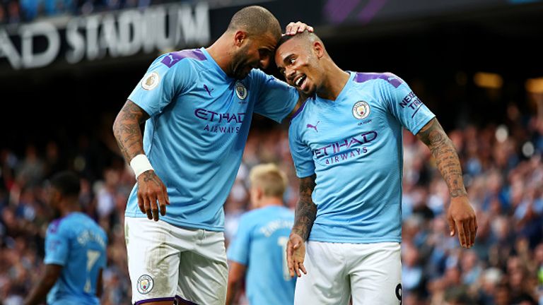 Kyle Walker (L) and Gabriel Jesus will now have to self-isolate, the team said