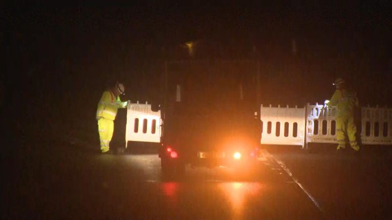 Parts of the M20 have been closed as part of a test of the motorway "Clothing rehearsal" For potential traffic problems after Brexit.