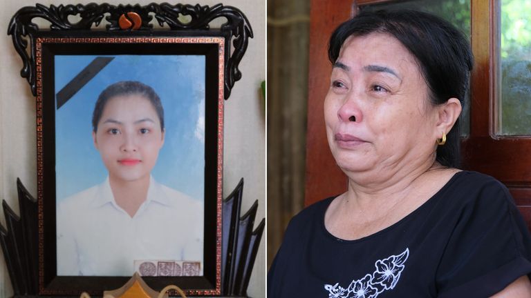 Nguyen Thi Phong&#39;s daughter Pham Thi Tra My was among the 39 Vietnamese migrants found dead in a lorry container in Essex in October 2019