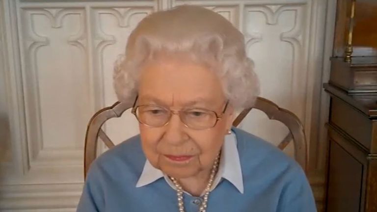 Her Majesty coped well despite a few technical issues (Pics: Buckingham Palace)