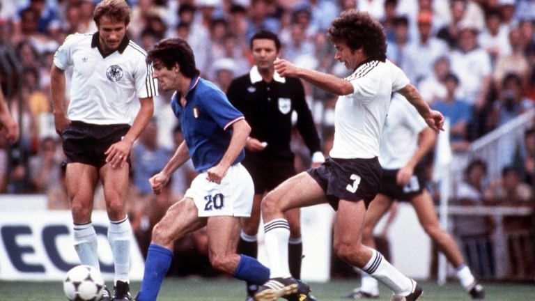 Rossi helped Italy win 3-1 in the 1982 World Cup final Pic: Tony Duffy/ALLSPORT