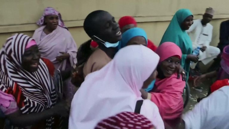 Freed Nigerian schoolboys reunite with families after kidnapping ordeal ...