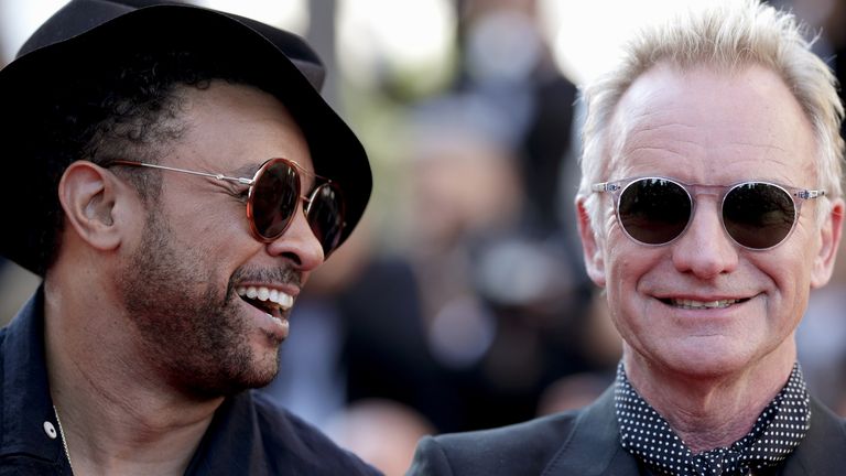 Shaggy and Sting attends the Closing Ceremony & screening of "The Man Who Killed Don Quixote" during the 71st annual Cannes Film Festival at Palais des Festivals on May 19, 2018 in Cannes, France
