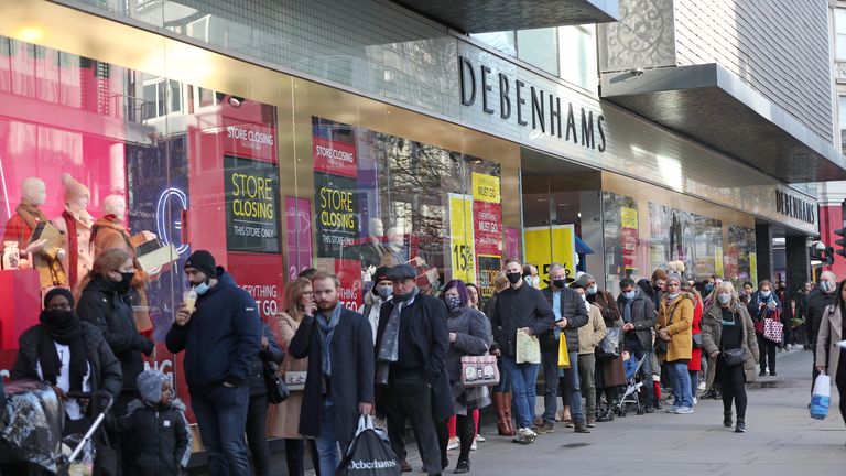 Boohoo pays £55m for Debenhams brand but stores are to shut, Business News