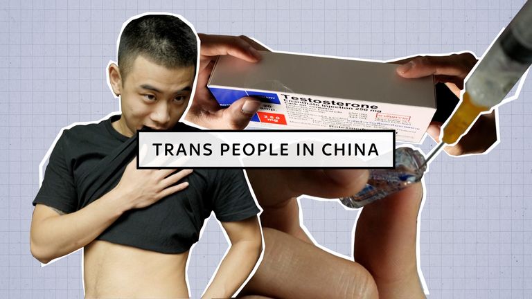 From grey market testosterone to suspicion in the community, Sky News correspondent Tom Cheshire finds out what it is really like to be transgender in China.