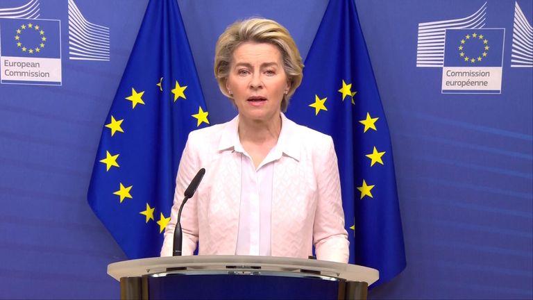 Ursula von der Leyen read out the joint statement