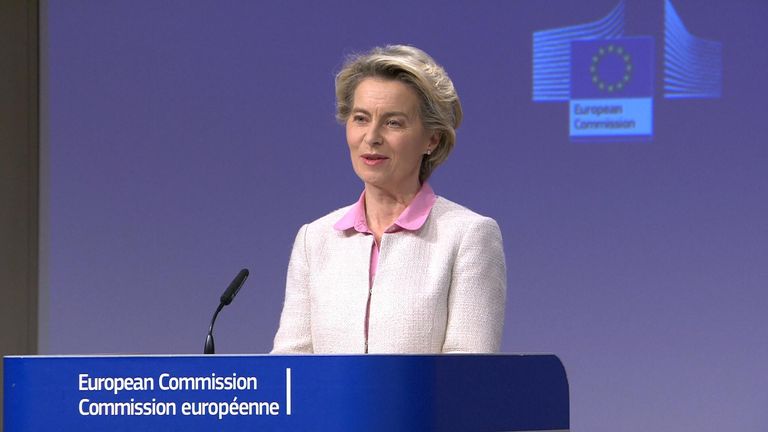 Ursula Von Der Leyen announces Brexit trad edeal