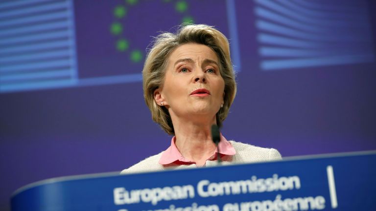 European Commission president Ursula von der Leyen 