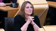 Scottish Conservative Michelle Ballantyne during First Minister's Questions at the Scottish Parliament in Edinburgh.